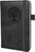 Small Pocket Notebook, Leather Journal Mini (Black)...