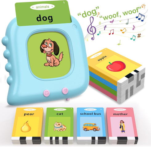 Talking Flash Cards for Toddlers 1-3, 224 Sight Words Toddler Flash Cards, Learning toys for Toddlers, Sensory Educational toys for Kids, Montesso...
