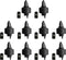 The Pure Pour Liquor Bottle Pourers - Leak-Proof Pour Spouts with Dust Caps – Fits Most Alcohol, Syrup, Olive Oil & Vinegar Bottles – Dishwasher S...