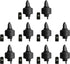 The Pure Pour Liquor Bottle Pourers - Leak-Proof Pour Spouts with Dust Caps – Fits Most Alcohol, Syrup, Olive Oil & Vinegar Bottles – Dishwasher S...