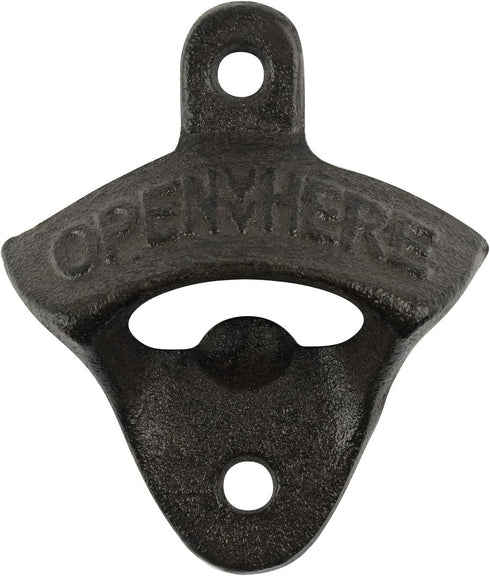 Bottle Opener Wall Mounted,Beer Wall mounte Bottle Opener Outddor and Indoor,Cast iron 1pc...