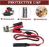 SAE to Battery Alligator Clip - KUNCAN 1.5FT 12V SAE 2Pin Quick Disconnect Cable SAE to Battery Clamp Cord 7.5A Fuse (2 Pack)...