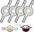 4 PCS sourdough silicone bread sling for dutch oven sourdough bread proofing mat baking supplies Non-Stick & Easy Clean extra long Handles Reusabl...
