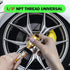 HIYITKS Air Chuck with Clip Adapter, Brass Locking Tire Inflator Nozzle Adapter Connect, No Leakage 250 PSI Tire Chucks for Vehicle Inflator Compr...