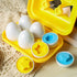HANSGO 6PCS Matching Eggs shape sorter toy for toddlers 1-3 Educational Toy for Kids Baby Easter Toy Eggs for Boys Girls...