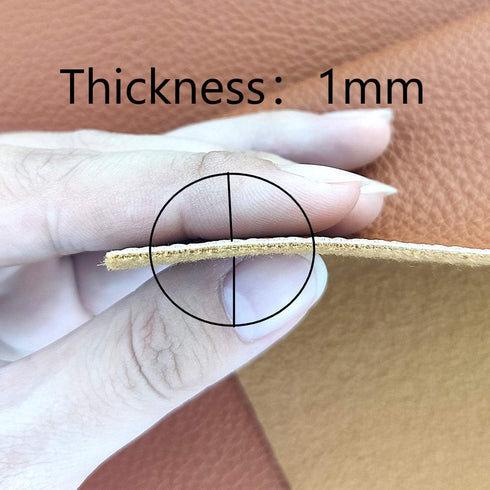 AOUXSEEM 11.8" x 52"(30cm x 132cm) Tan Faux Leather Roll for Bows Earrings Handbag Wallet Purses Sewing Craft Making DIY Handmade Crafts Fabric...