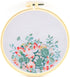 FOXTEMO Embroidery Kit for Beginners Adults, 1 Pack 20CM Embroidery Hoops, Lotus Embroidery Pattern Beginner Embroidery Kit with Needles and Threa...