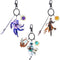 UTIEHD GI Character keychain set, 3pcs Acrylic Figure Keychains Anime Merch Keyring...