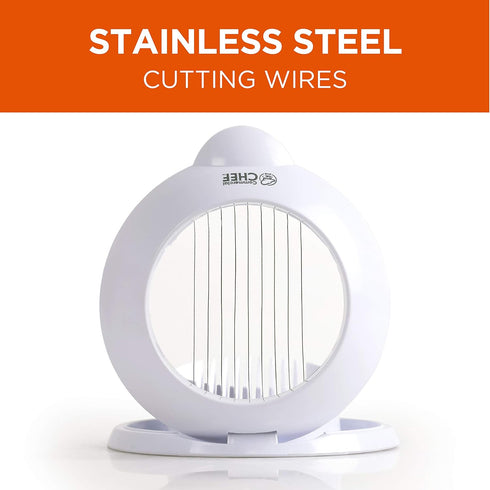 COMMERCIAL CHEF Egg Chopper, Safe and Easy to Use Food Chopper, Egg Cutter, Mushroom Slicer, Strawberry Slicer and more for Salads, Garnish, and F...