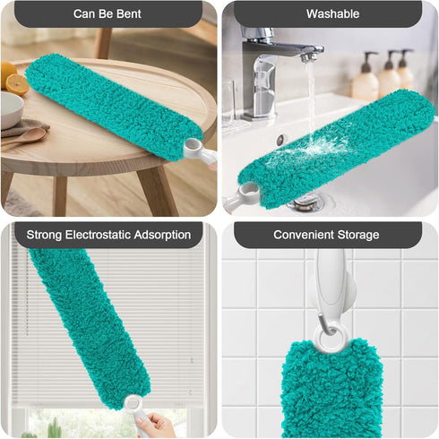 Duster Cleaning, ?????????????? ?????? ???????????????? with Washable Microfiber Head, Handheld Duster, Dusting Wand Cleaning Tool for Office, Car...