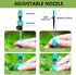 URANT Micro Spray Spray Sprinkler Sprinkler for 1/4 Inch Drip Irrigation Pipe,15 Adjustable 360-degree Water Dropper for Balcony,Garden Watering S...