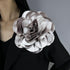 Dainty Satin Fabric Rose Flower Brooches 7.5in Extra Large Big Camellia Flower Brooches Lapel Pins for Women Wedding Party Dance Dress Clothes Acc...