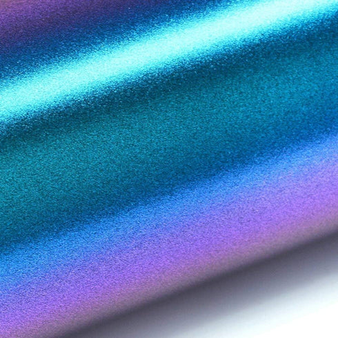 VINYL FROG Chameleon Vinyl Wrap Matte Metallic Vehicle Film Purple to Blue Stretchable Air Release DIY Decals 12"x60"...