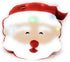 Tache Squishy Light Up Glowing Christmas Santa Claus Microbead Throw Pillow LED Lights...
