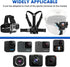 Head Strap Mount Chest Mount Harness for gopro Hero 11,10,9,8,7 Action Camera Motorcycle Helmet Chin Strap Mount Set for gopro Accessories Kit...