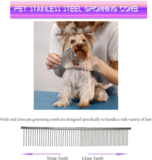 Grooming Scissors for Dogs at Home, Fcysy Professional Dog Grooming Kit Tijeras Para Cortar Pelo De Perros, Cat Grooming Scissors Curved Haircut S...