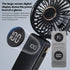 Portable Handheld Fan,Rechargeable Personal Fan,Foldable Neck Fan with Digital Display,Lanyard,Adjustable,5 Speeds,Rechargeable Battery Operated,Q...