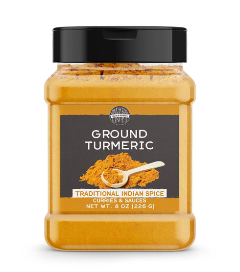 Birch & Meadow Ground Turmeric, 8 oz, Traditional Indian Flavor, Aromatic...