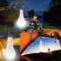Solar Light Bulb Outdoor Rechargeable 300LM Solar Powered Light Led Bulb with Remote Timer, Lighting Sensor, 4 Lighting Mode for Chicken Coops She...