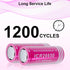 26650 Rechargeable Battery 3.7V 6800mAh Flat Top 2 Pack 26650 Batteries for LED Flashlight Headlamp...