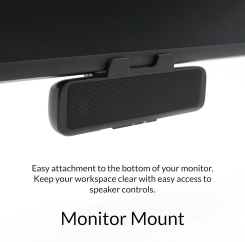 Cyber Acoustics USB & Bluetooth Speaker Bar (CA-2890BT) – USB Powered Speaker with Speakerphone for PC and Bluetooth to Simultaneously Connect to ...