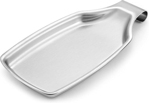 Stainless Steel Spoon Rest for Kitchen Stove Top, Herogo Large Cooking Utensil Spatula Ladle Holder with Square Bottom, Kitchen Accessories for Ki...