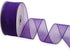 Purple Sheer Organza Ribbon Wired Edge 1-1/2 Inch X 25 Yards for Gift Package Wrapping,Wedding,Party Decoration...
