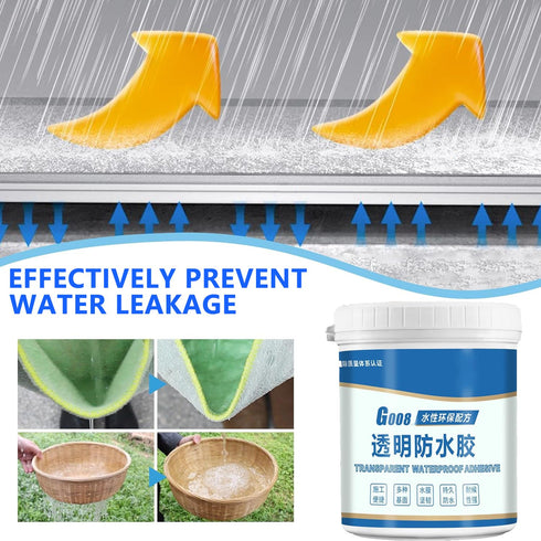 Waterproof Sealant Clear,350g Waterproof Glue,Invisible Waterproof Agent,Transparent Waterproof Coating,Waterproof Glue for Shower, Outdoors,Leaks...
