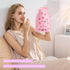 DOIITIEN Pain Relief Hot Water Bottle with Soft Cover 1.0L Rubber Hot Water Bag for Neck Shoulder and Hand Feet Warmer Menstrual Cramps Hot Compre...