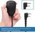 Hm-186ls Small Speaker Microphone Compatible for icom ID-31A ID-51A ID-52A IP100H IP501H radios with Right angle 2-pin connecto and Revolving Swiv...