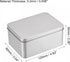 uxcell Metal Tin Box, 4.92" x 3.54" x 2.36" Rectangular Empty Tinplate Containers with Lids, Silver Tone, for Home Organizer, Candles, Gifts, Car ...