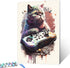 Aihonmin Paint by Number Kits 16 x 20 inches Canvas DIY Oil Painting for Kids, Students, Adults Beginner with Brushes & Acrylic Pigment - Cat Colo...