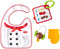 Fisher-Price Cutest Chef Gift Set, 4 cooking-themed baby toys with wearable bib and teether for babies ages 3 months and older...