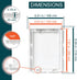 6" x 8" White Plastic Access Panel. Service Shaft Door Panel. Plumbing, Electricity, Heating, Alarm Wall Access Panel for Drywall. Bathroom Servic...