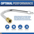 ESSENTIAL WASHER 120 Degree Bend Pressure Washer Gutter Cleaner Attachment with 1/4'' Quick Connect Brass Coupler and Plated Steel Plug...