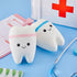 Hungdao 2 Pieces Jumbo Tooth Slow Rising Tooth Fake Tooth Anxiety Relieve Tooth Toy Dental Tooth Toys Dental Assistant Gifts for Stress Relief Tee...