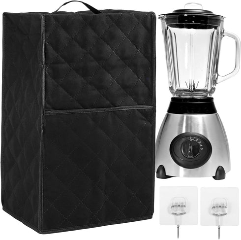 CALIDAKA Kitchen Blender Dust Cover, Blender Covers Compatible with Most Blender, with 2 Hooks, Polyester Dust Proof Stain Resistant Blender Cover...