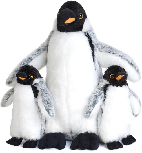 3 Pieces Plush Penguin Set, Mom and Babies, Stuffed Animal Toy Gifts for Kids...