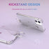 iPhone 11 Clear Glitter Case with Hand Strap, Soft Silicone Gel Rubber Sparkle Bling Cover Case with Adjustable Wrist Strap Stand Holder for Girls...