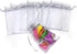 100Pcs Organza Bags with Drawstring 4x6 Inches, Small Mesh Jewelry Candy Pouches Wedding Party Christmas Favor Gift Bags (Gray)...