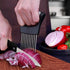 1PCS Stainless Steel Onion Holder Slicer, 2PCS Finger Guard, Holder Slicer for Vegetables, Tomato, Lemon, Meat...