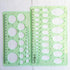 XYBAGS 2PCS Professional Quality Circle and Oval Template Measuring Templates Ruler for Office/Creative Studio/Personal Drawing/Drafting...