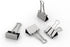 Efficient Office Organization with 12-Piece Silver Tone Binder Clips Set: 1-Inch Metal Clips in a Stylish Magnetic Round Tin Box with See-Thru Cov...