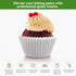 Regency Wraps Baking Cups, Greaseproof Cupcake Muffin Liners, Non-Stick for Easy Removal and Easy Serving of Baked Treats, Pack of 72, Mini Size, ...