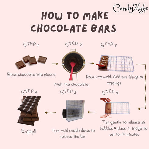 Chocolate Bar Making Mold | Polycarbonate | Hard Mold For Making Chocolate Bars At Home Or Commercial...