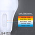 Feit Electric A19 LED Light Bulb, 60W Equivalent, Non-Dimmable, 5CCT, E26 Medium Base, 90 CRI, 800 Lumens, Standard Light Bulb with Switch on Bulb...