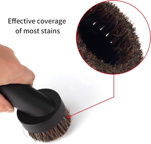 Lamoutor 2Pcs Soft Bristle Vacuum Brush Round Brush Vacuum Attachment Universal Vacuum Dust Brush for Most Vacuum Cleaners Accessories...