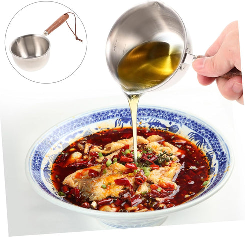 Small Stainless Steel Pot for Sauce Camping Pot Mini Saucepan Grill Basting Pot Milk Sauce Pot Barbecue Pot Multipurpose Sauce Pan Chai Pot Induct...