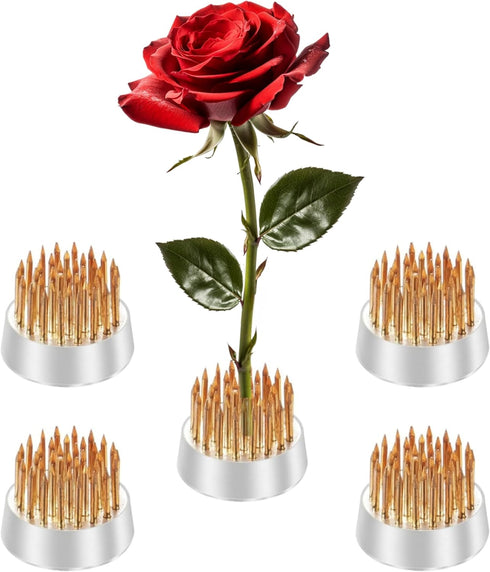 Mini Kenzan Pin Frog 23mm/0.9inch Diameter Floral Ikebana Flower Arranger Holder for Small Vase (5Pcs)...