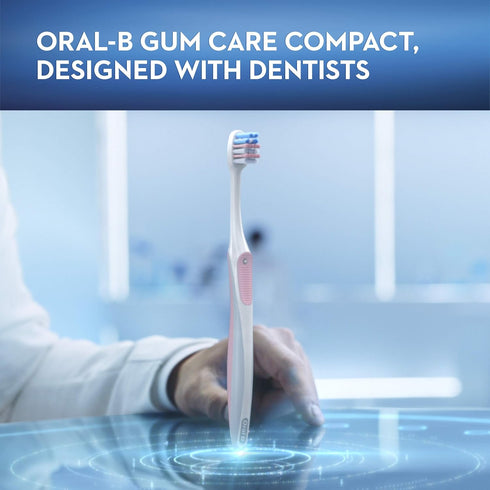 Oral-B Gum Care Extra Soft Toothbrush for Sensitive Teeth and Gums, Compact Small Head - 6 Pack...